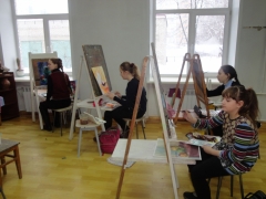 Урок живописи преподавателя Будько Н.Б.